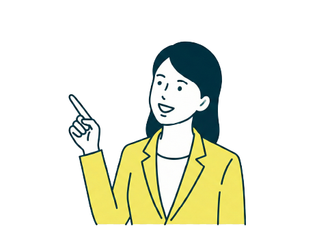 説明する人物のイラスト