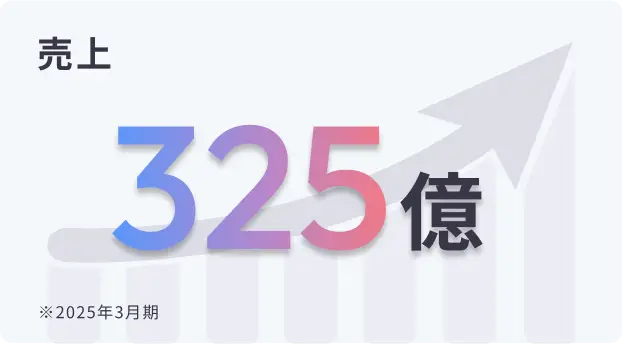 売上：325億（2025年3月期）
