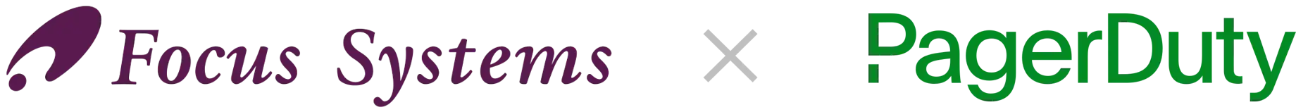 フォーカスシステムズとPager Dutyのロゴ画像